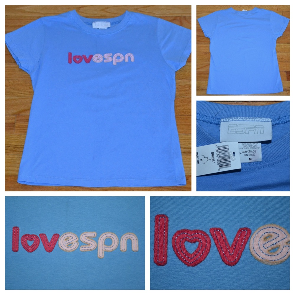 Women’s ESPN t-shirt, size medium - NWT